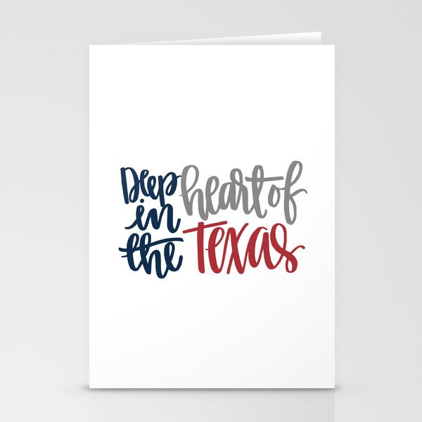deep in the heart of texas Stationery Cards