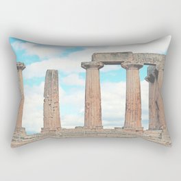Ancient Greek Temple 1 - Korinthos Greece Rectangular Pillow