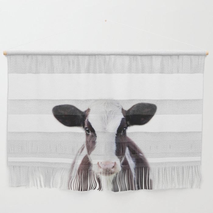 Baby Cow, Farm Animals, Art for Kids, Baby Animals Art Print By Synplus Wall Hanging