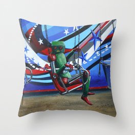 Lonely Robot 10 Throw Pillow