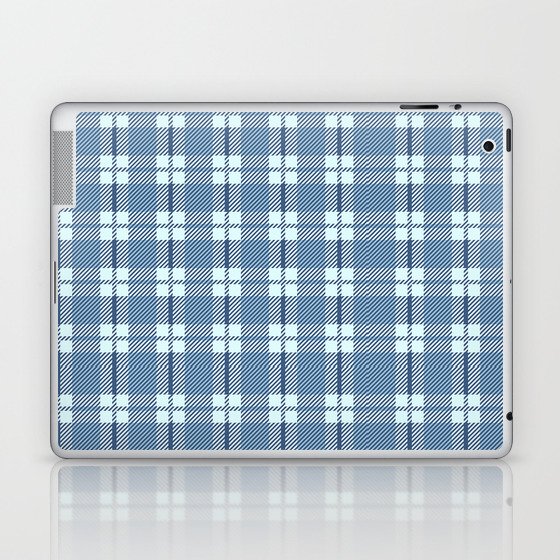 Very Peri  Farmhouse Buffalo Plaid Checkered Tartan Gingham Pattern Laptop & iPad Skin