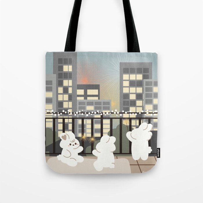 Firework Party Tote Bag