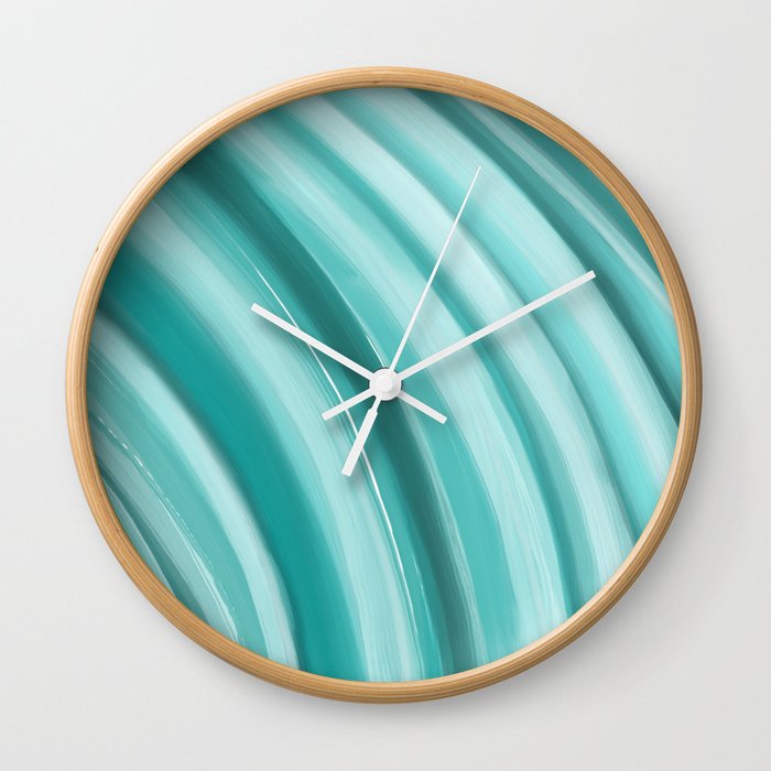 Clean Sweep Blue Abstract Wall Clock