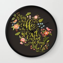 As long as there was coffee...Clary Fray. The Mortal Instruments Wall Clock