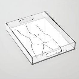 Curved Male Back Acrylic Tray