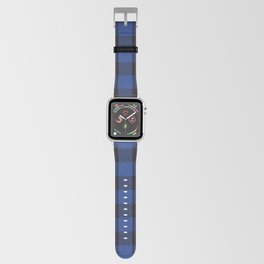 Dark Blue Buffalo Check Pattern Apple Watch Band