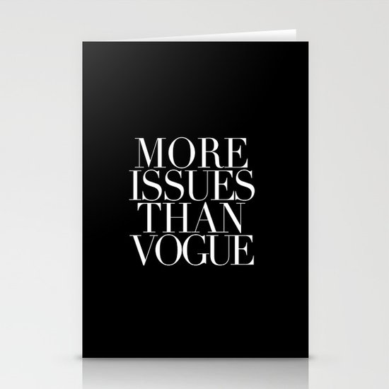MORE ISSUES Stationery Cards