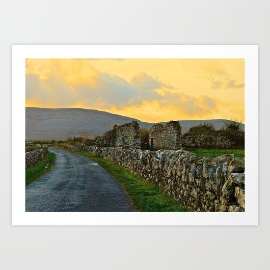 The Road Back to Dublin Art Print