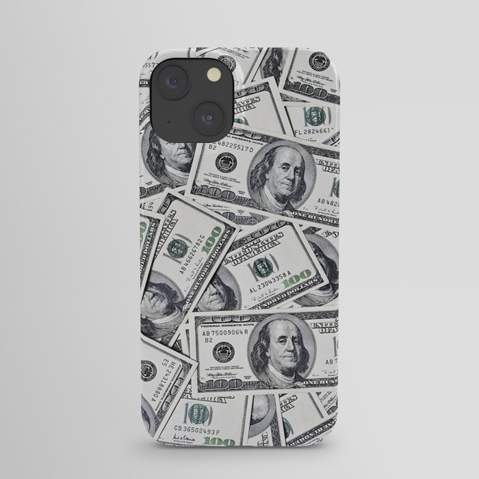 Hundred dollars bills iPhone Case