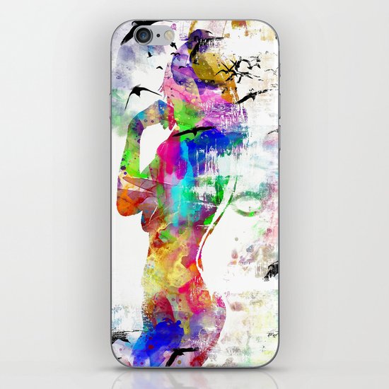 woman iPhone & iPod Skin