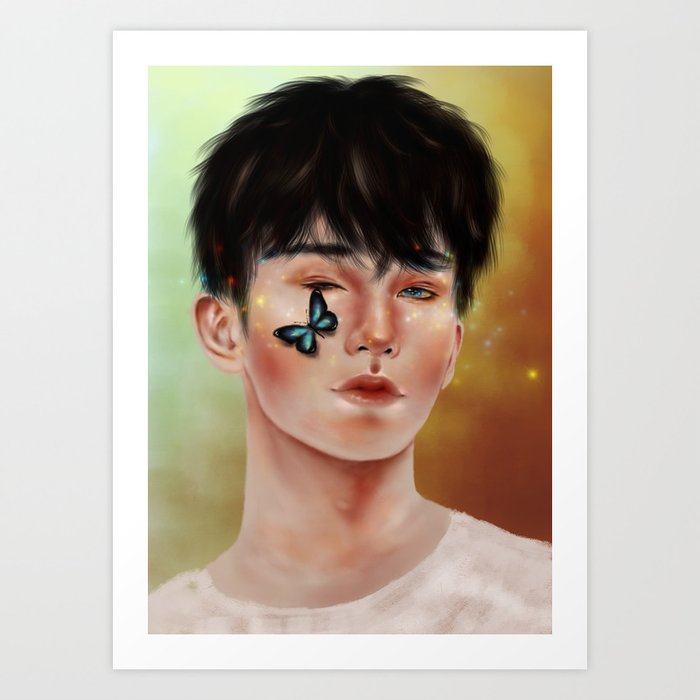 Mark Lee | NCT, NCT127, NCT Dream | kpop fanart portrait Art Print