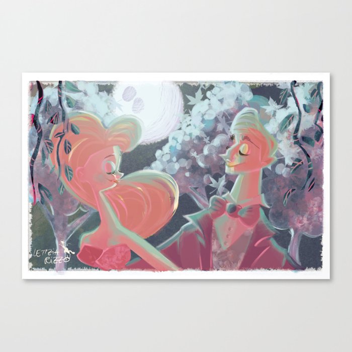 Dancing in the moonlight Canvas Print