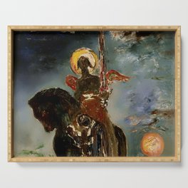 “The Angel of Death” by Gustave Moreau Serving Tray