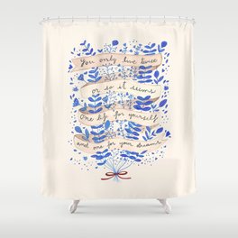You only live twice Shower Curtain