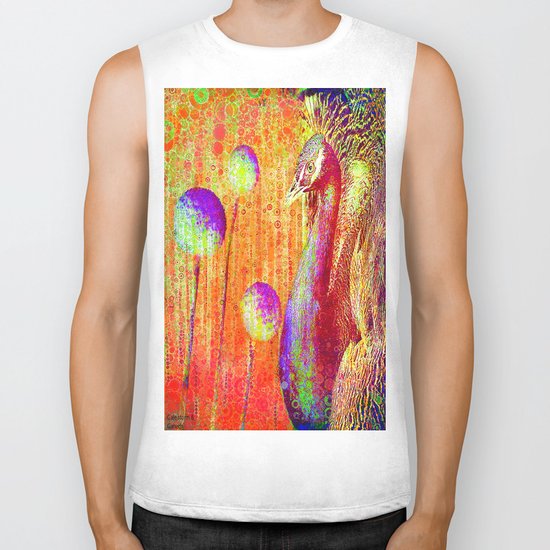 "Peacock Parade" by Gale storm and Joe Ganech Biker Tank