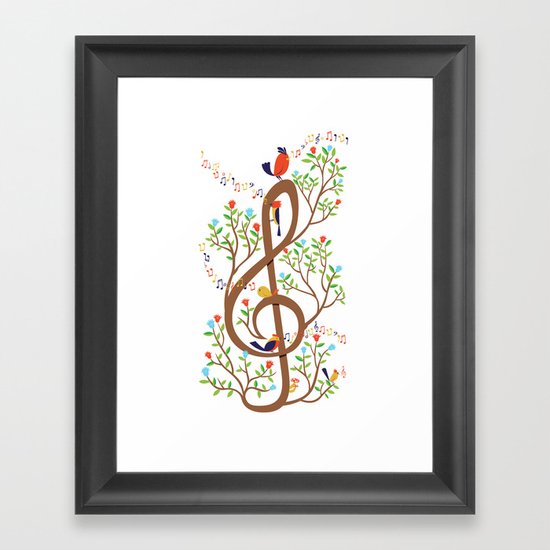 Song birds Framed Art Print