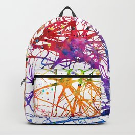 Neural Network Watercolor Neurologist Gifts Backpack