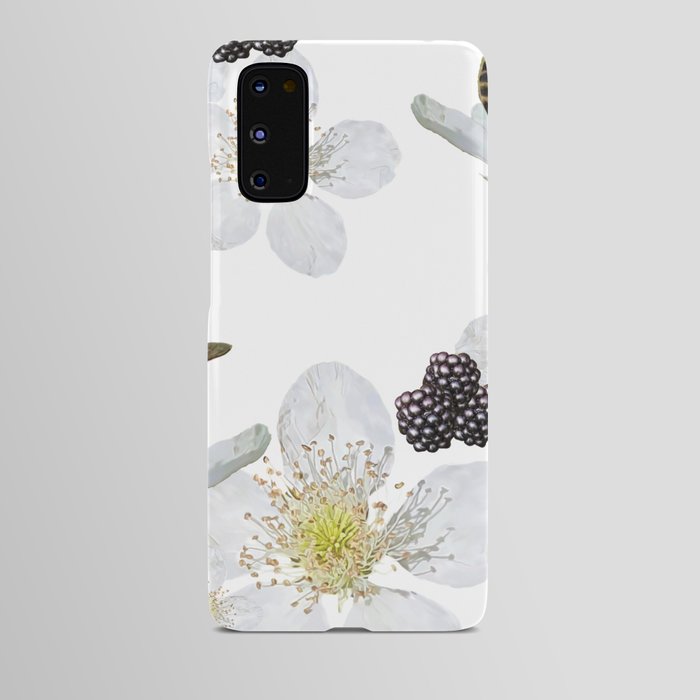 Blackberries and Bees Pattern Android Case