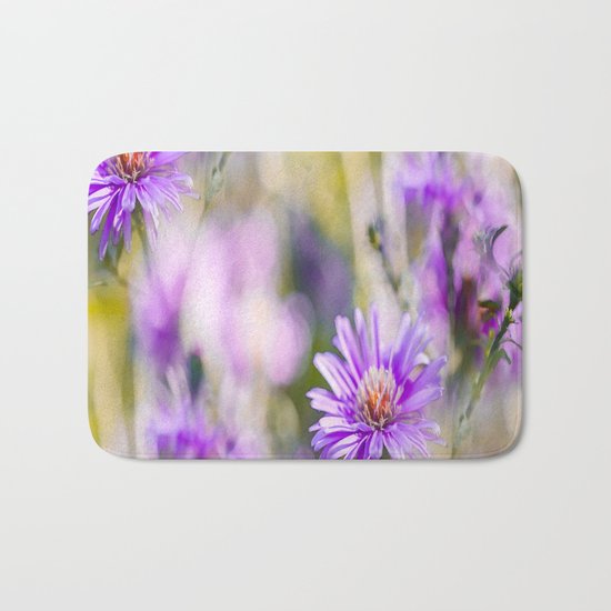 Summer dream - purple flowers - happy and colorful mood Bath Mat