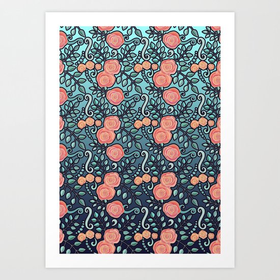My Midnight Garden Art Print