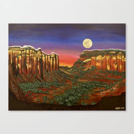 Abiquiu Moonrise Canvas Print