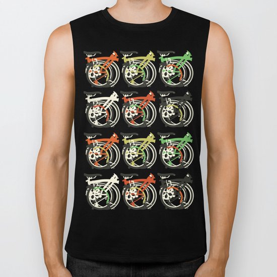 Folded Brompton Bicycle Biker Tank