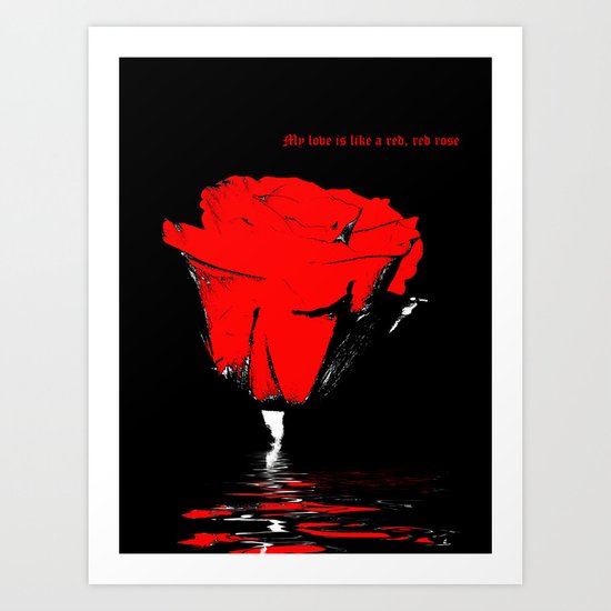 Rose Love Art Print