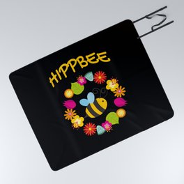 Hippie Bee Picnic Blanket