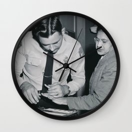 African American Portrait - If Rosa Parks Rode a Bus Today? black and white photography / photograph Wall Clock