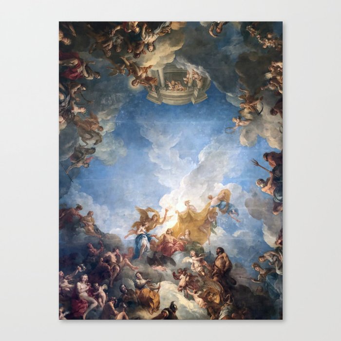 Chateau De Versailles Hercules Room Ceiling Canvas Print By