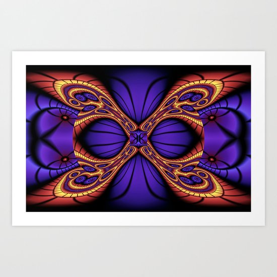 Hyper Butterfly Art Print