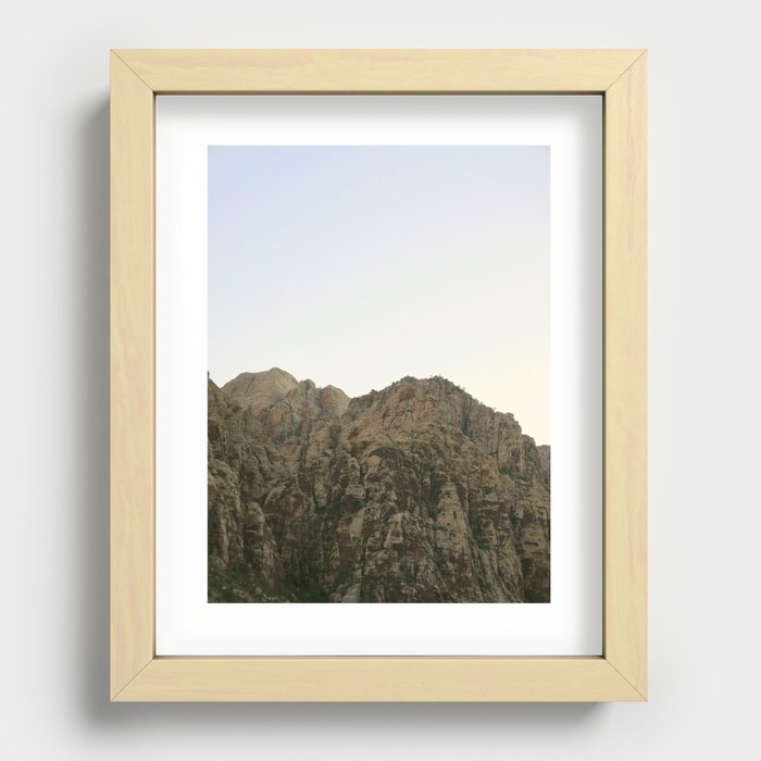 Desert Mountain Recessed Framed Print
