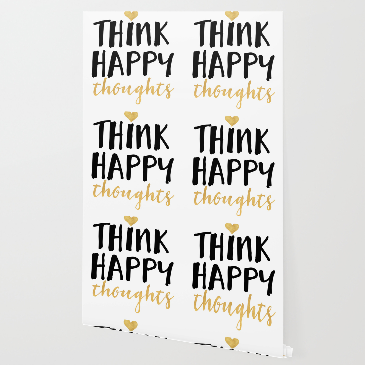 Think Happy Thoughts Life Quote Wallpaper By Deificusart Society6