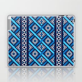 Ethnic Abstract Pattern - Blue Laptop Skin
