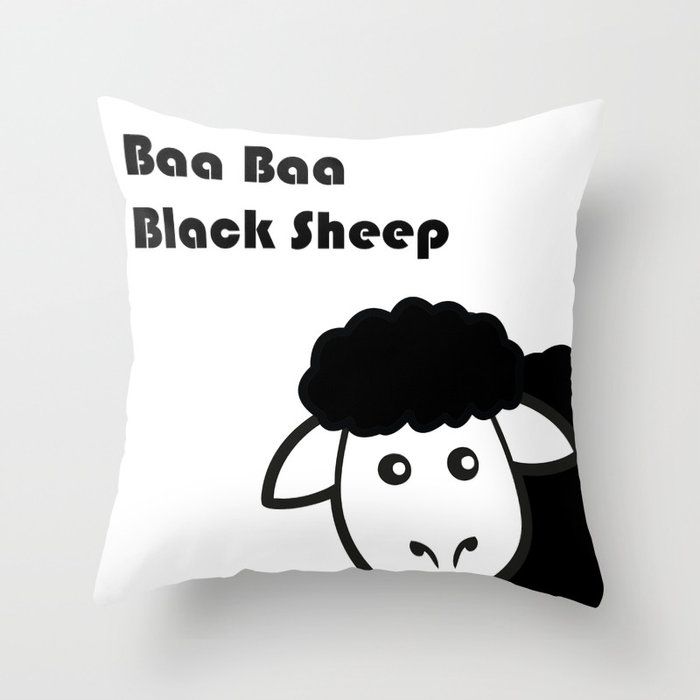 Black sheep pillow 2025