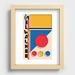 Milwaukee Bauhaus Style  Recessed Framed Print