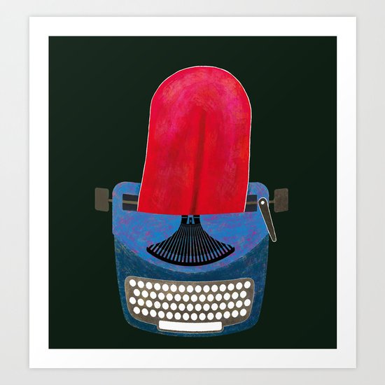 Typewriter Art Print