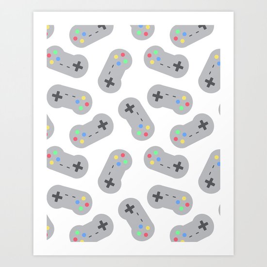 Games Are Life Art Print