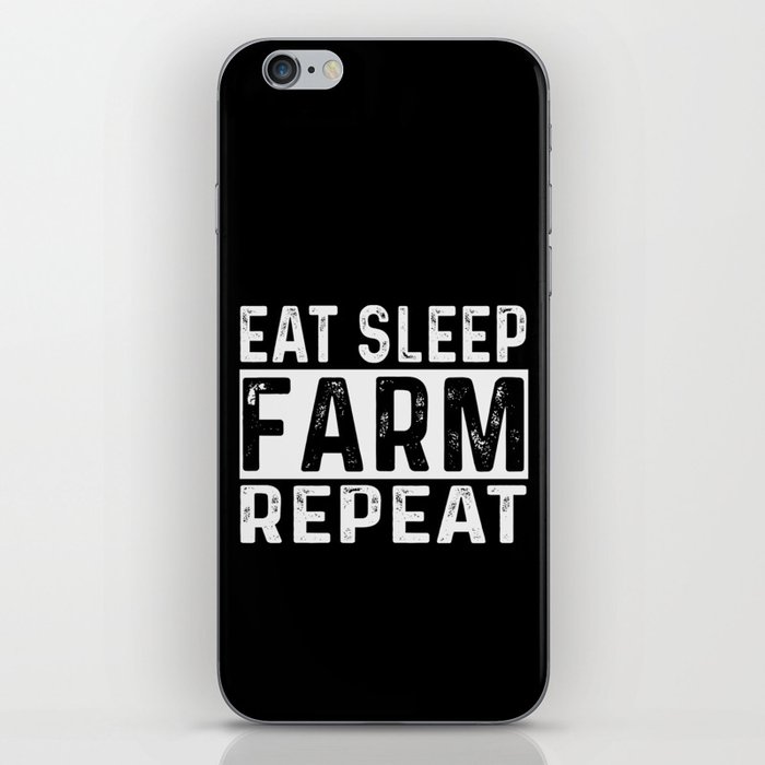 Eat Sleep Farm Repeat iPhone Skin