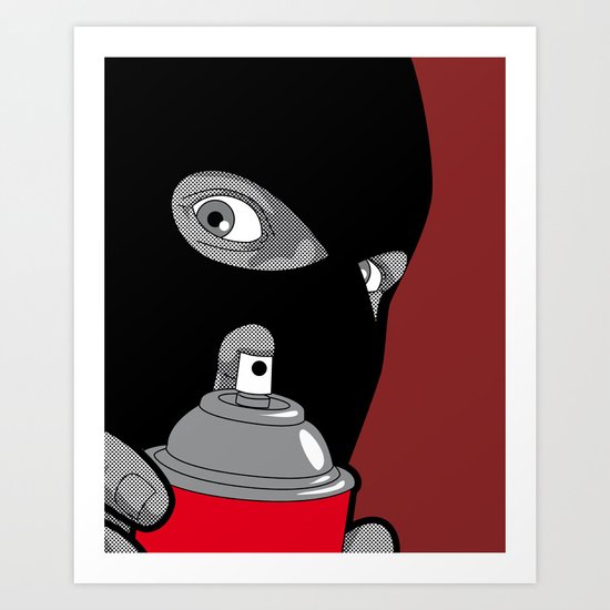 Real Hero - Banksy Art Print