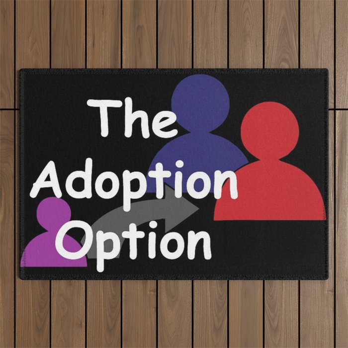 "The Adoption Option" TV Show Logo Outdoor Rug