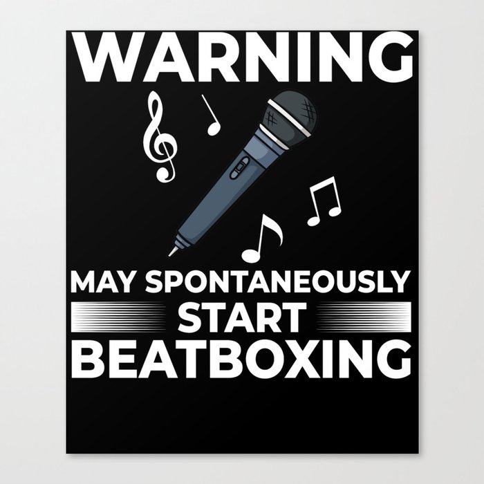 Beatboxing Music Challenge Beat Beatbox Canvas Print