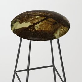 Rocky scene with trees vintage Bar Stool