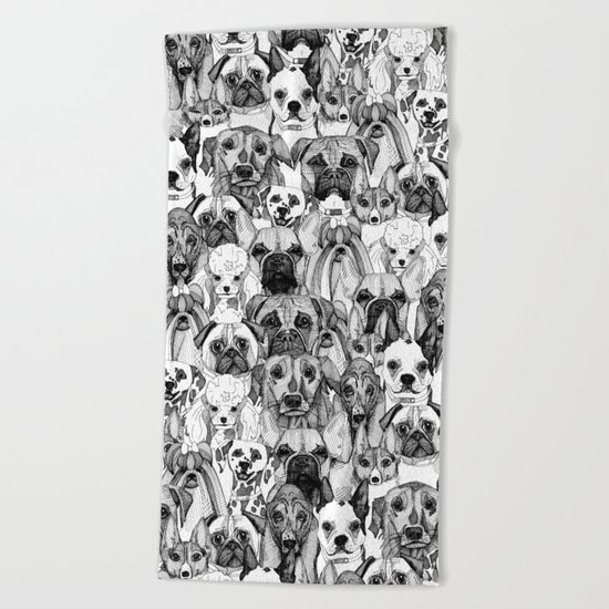 just dogs Beach Towel