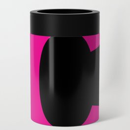 Letter C (Magenta & Black) Can Cooler