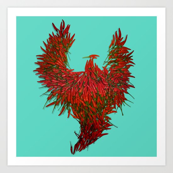 Hot Wings! Art Print