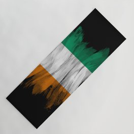 Ivory Coast flag brush stroke, national flag Yoga Mat