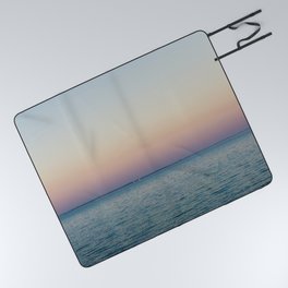 Blue hour at the sea - sunset - nature photography. Picnic Blanket
