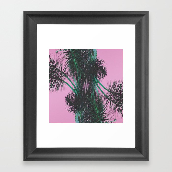 Chroma Palms Framed Art Print