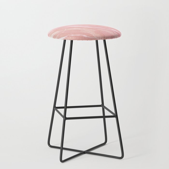Pink and white pastel texture Bar Stool
